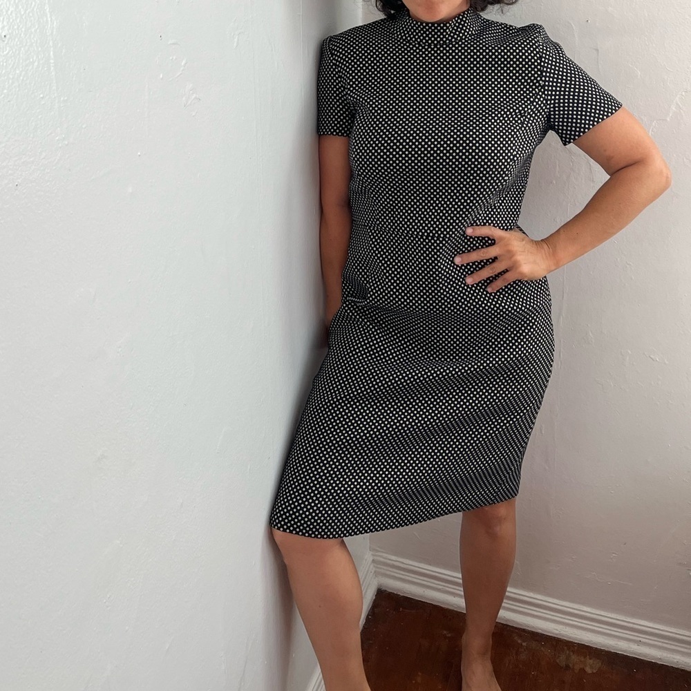 Banana Republic Mock Neck Midi Dress